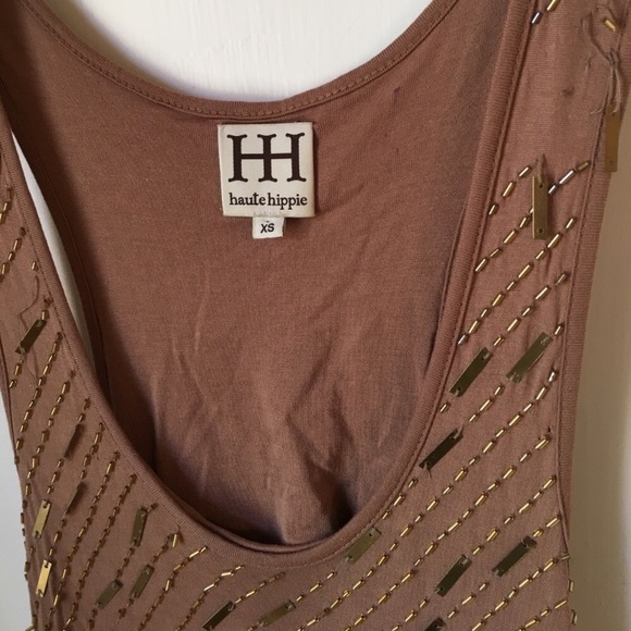 Haute Hippie Sleeveless Beaded Modal Dress - Picture 5 of 8